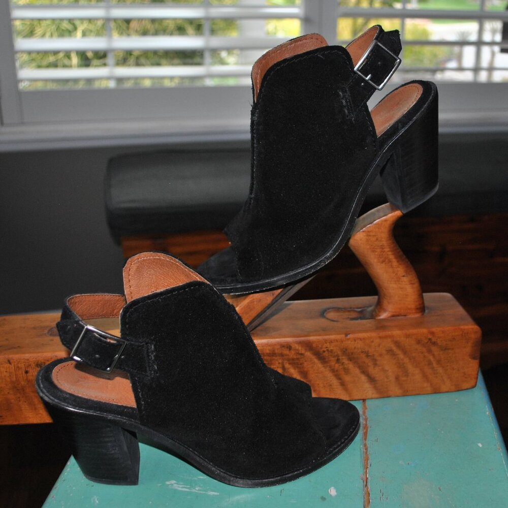 Frye open toe mule
